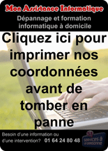 Imprimez les informations pratiques